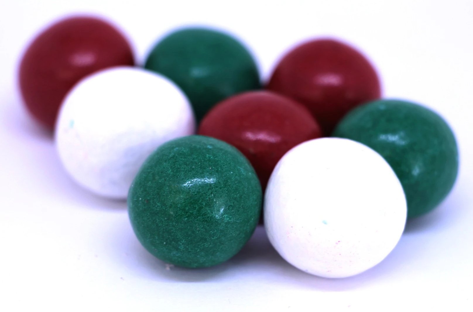 Red, White & Green Candy Coated Dark Chocolate Malted Milk Balls (Christmas)