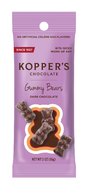 Dark Chocolate Gummy Bears - Grab & Go