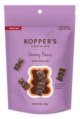 Dark Chocolate Gummy Bears - Pouch