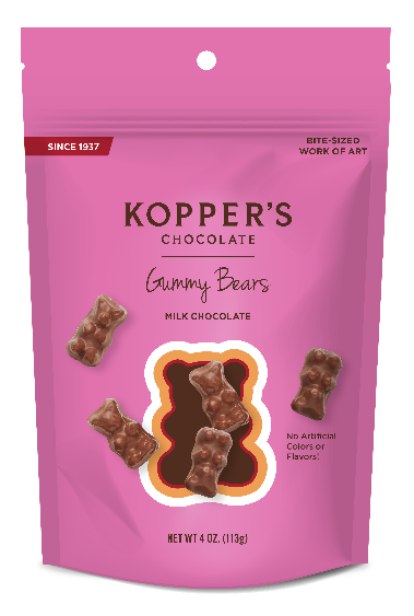 Milk Chocolate Gummy Bears - Pouch