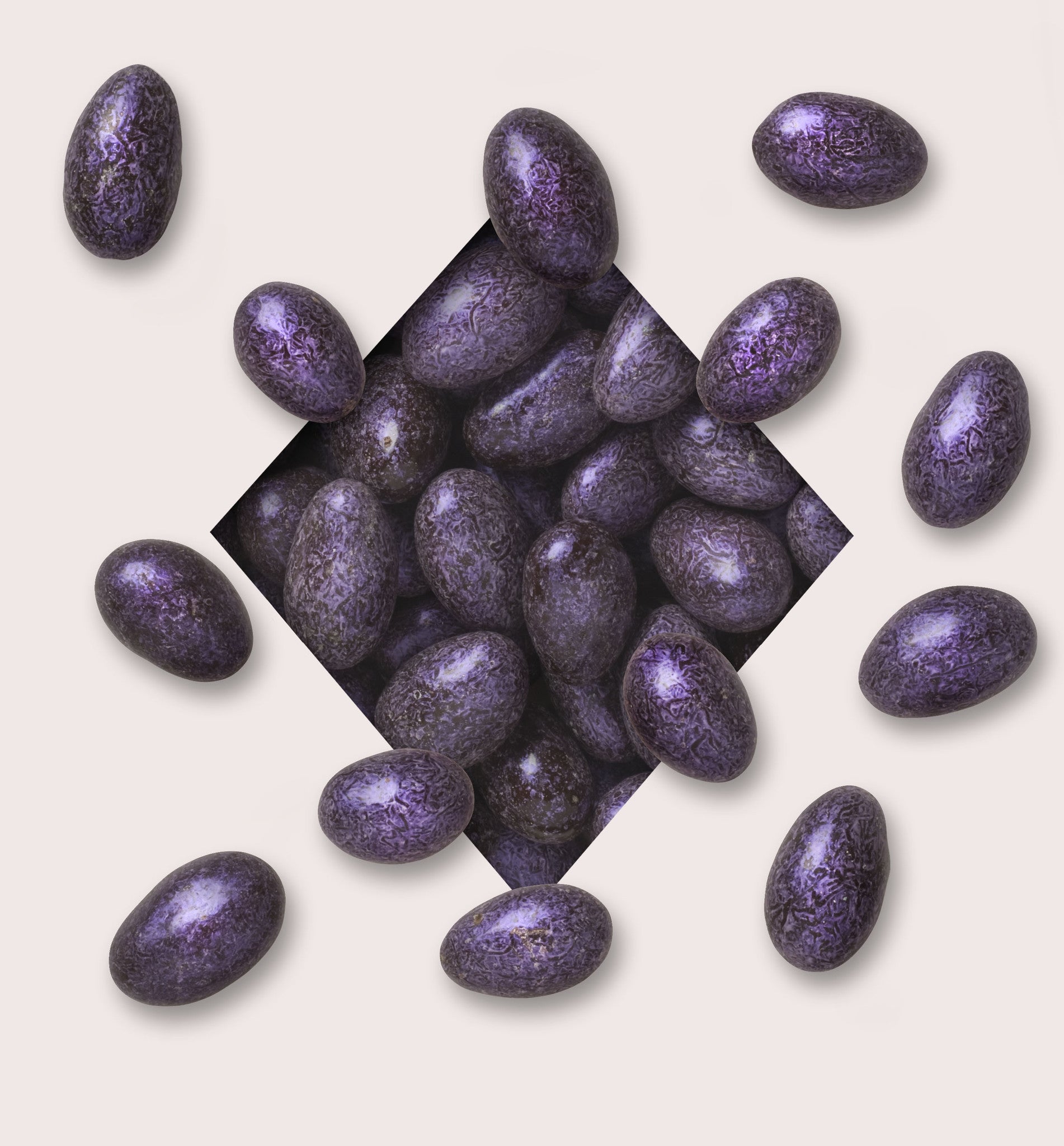 Purple Almond Jewels *200 Lb. Minimum Order*