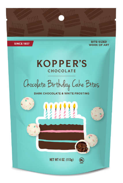 Chocolate Birthday Cake Bites - Pouch
