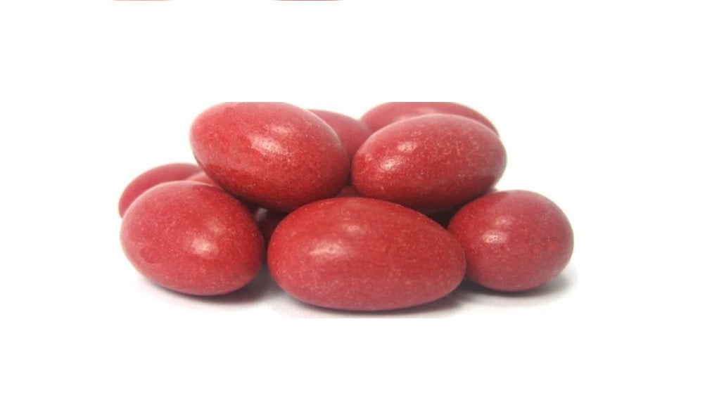 Red Candy Coated Dark Chocolate Almonds