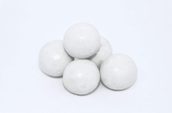 White Candy Coated Dark Chocolate Malted Milk Balls *200 Lb. Minimum Order*