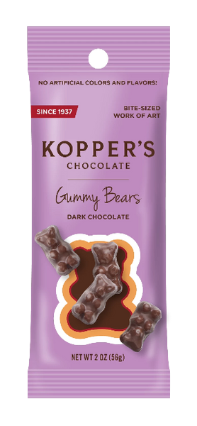 Dark Chocolate Gummy Bears - Grab & Go