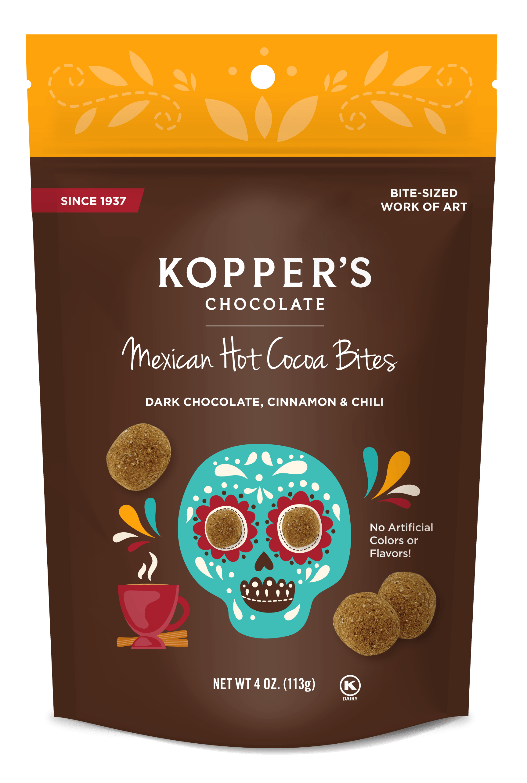 Mexican Hot Cocoa Bites Pouch Kopper s Chocolate Mexican hot cocoa bites pouch kopper s chocolate